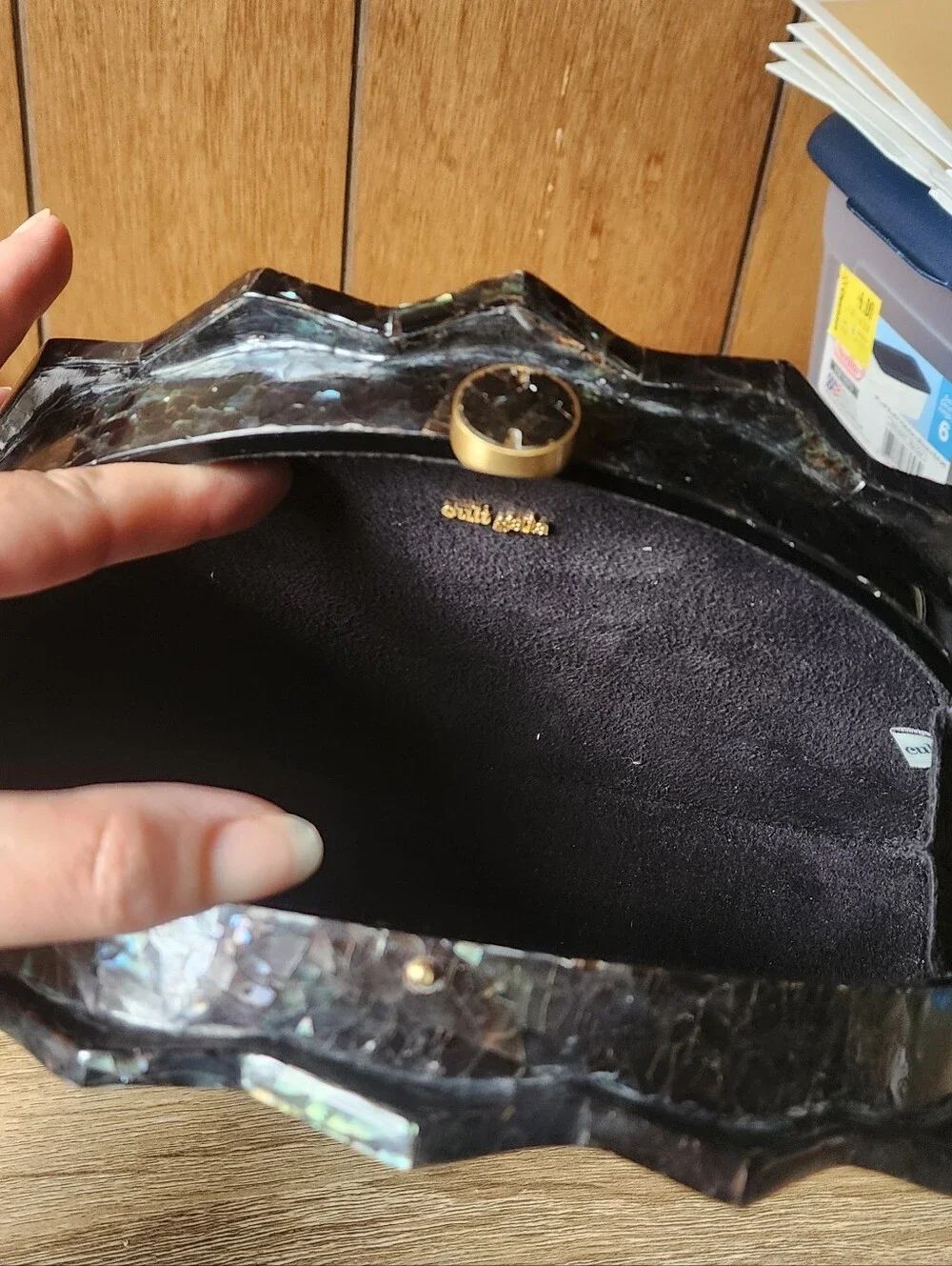CULT GAIA Esme Shell Clutch Bag